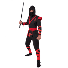 Men Ninja Deluxe Costume for Adult Halloween Dress Up Party