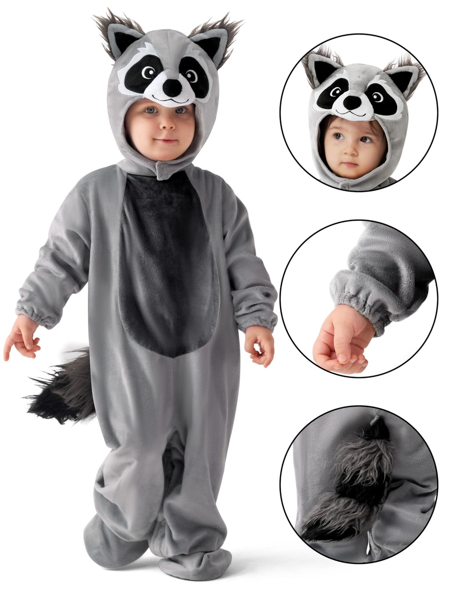 Halloween Baby Raccoon Costume Toddler Raccoon Costume For Infant Kids halloween-baby-raccoon-costume-toddler-raccoon-costume-for-infant-kids