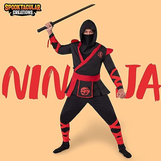 Disfraz Ninja Deluxe De Spooktacular Creations Para Niños | Meses sin
