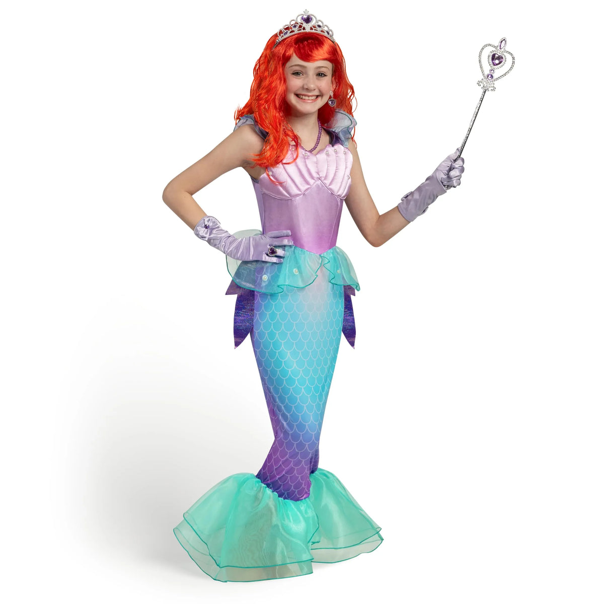 Girls Mermaid Costume, Ariel Costume for Girls