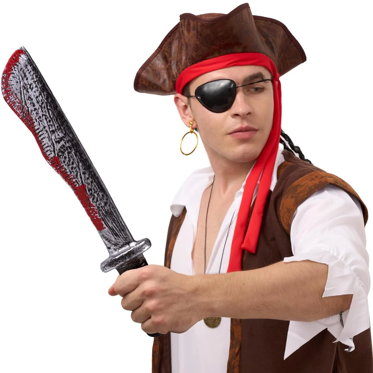 Halloween Fake Machete Prop, Plastic Machete Knife Spooktacular Creations