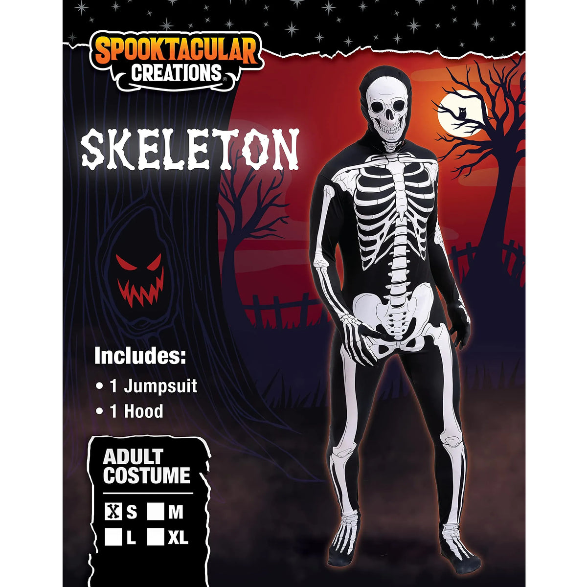 Skeleton Bodysuit Costume Men SPOOKTACULAR Spooktacular Creations
