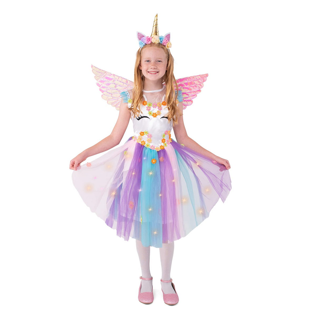 SPOOKTACULAR | Child Girl unicorn Sequin Light up costume