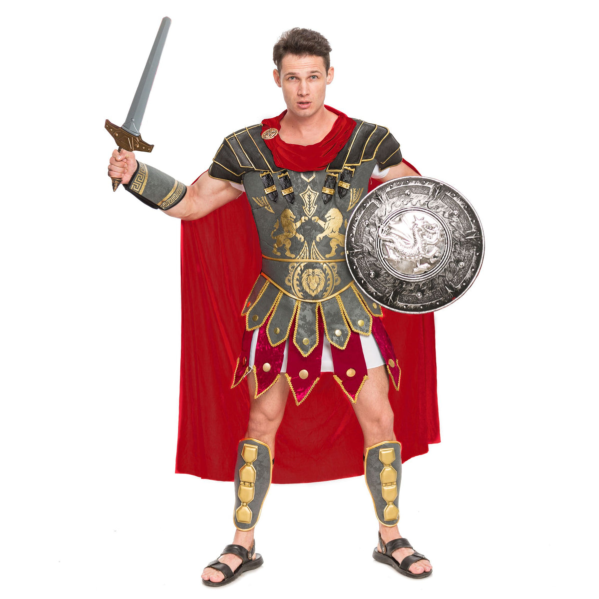 Roma 4pc Valiant Gladiator Costume