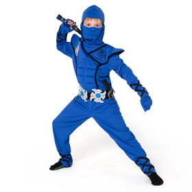 Spooktacular Creations-Blue Ninja Halloween Costume for Kids