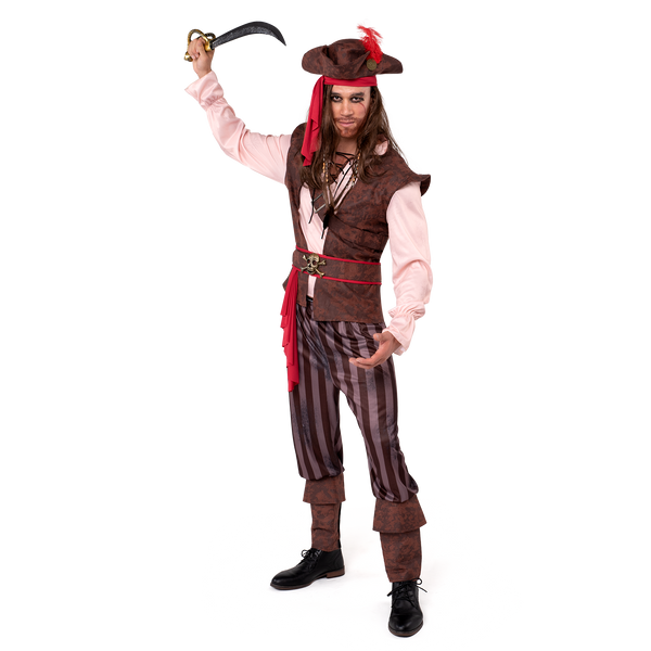 Spooktacular Creations-Mens Caribbean Pirate Adult Halloween Costume