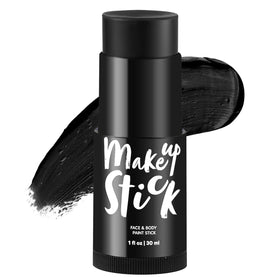 1 Oz Black Face and Body Paint Stick , Oily Waterproof Foundation Stick for Adult and Kids