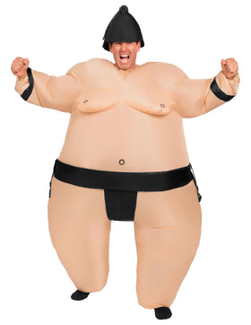 Sumo Inflatable Costume for Adult - Black
