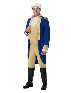 Blue Halloween Founding Father Costume