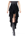 Women Steampunk Mullet Skirt Costume