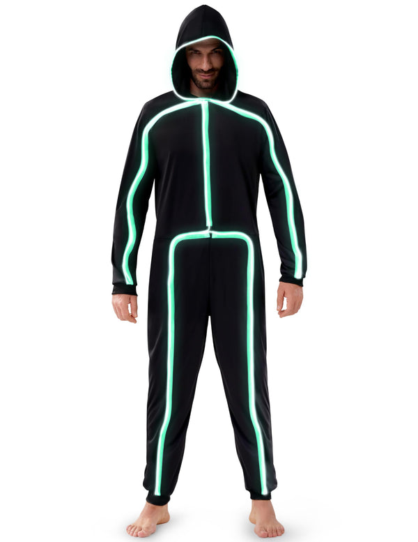 Halloween Adult Glow in The Dark Costume, Unisex