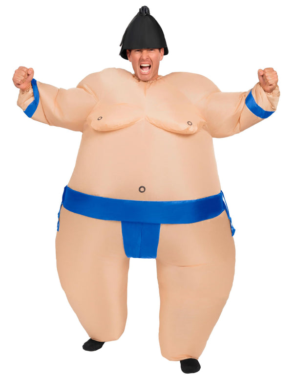 Sumo Inflatable Costume for Adult-Blue