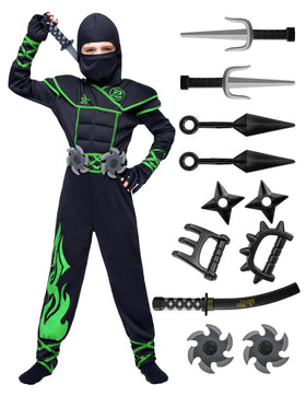 Green Ninja Costume Kids