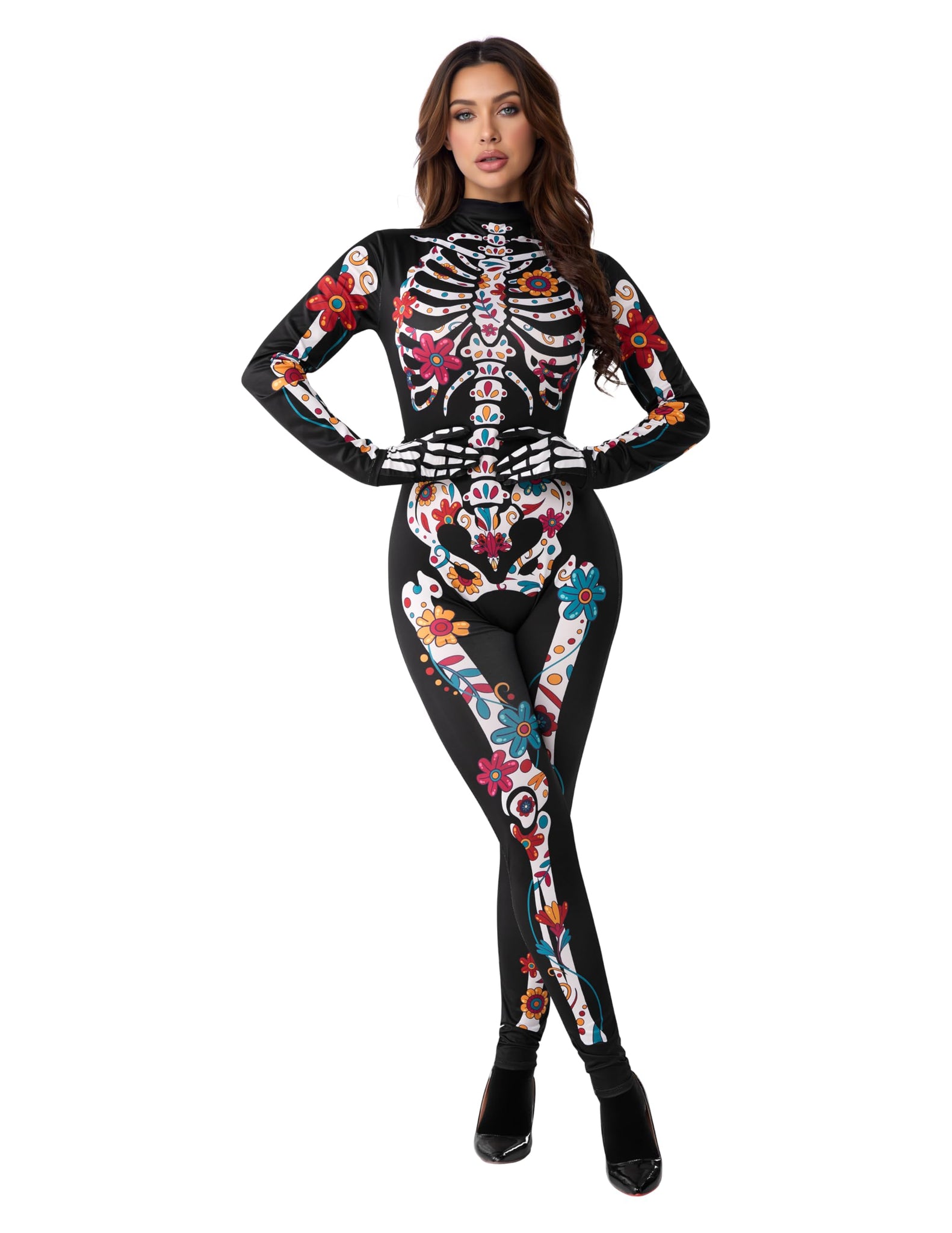 Skeleton Jumpsuit Costume -Child main image 0