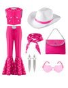 Halloween Girls Pink Cowgirl Costume