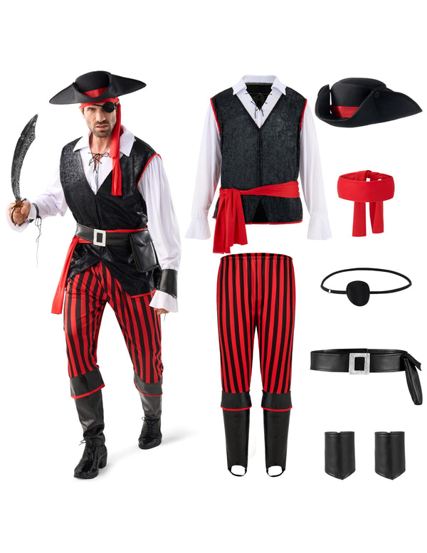 Pirate Costume Men for Halloween Costume