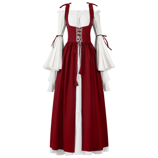 Burgundy Halloween Renaissance Costume Women