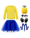 Halloween Child Girl Cute Yellow Shirt Tutu Outfit