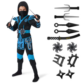 Blue Ninja Costume for Kids