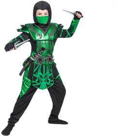 Halloween Green Ninja Costume for Kids