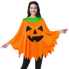 Halloween Pumpkin Poncho Costume Set for Women