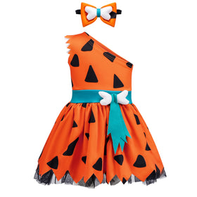 Halloween Baby Pebbles Costume - Orange