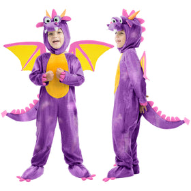 Halloween Toddler Dragon Costume - Purple