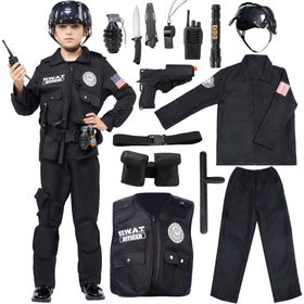 SWAT Officer Costume for Kids Halloween Party