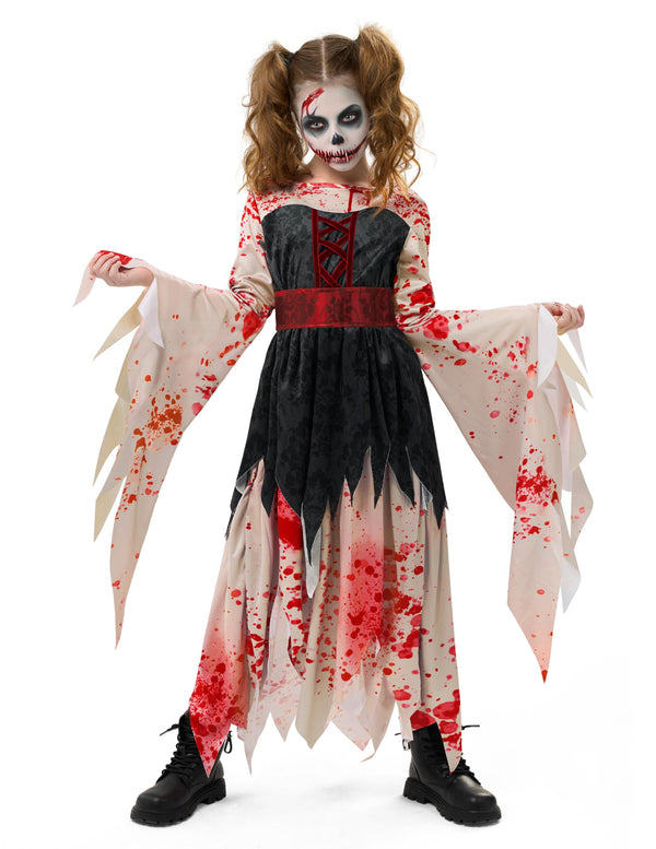 Halloween Zombie Costume for Girls