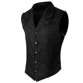 Halloween Victorian Steampunk Gothic Suit Vest for Men
