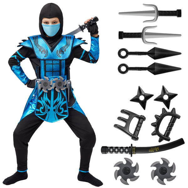 Blue Ninja Costume for Boys