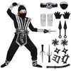 Silver Ninja Costume Set - Child