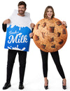 2Pcs Adult Couple Cookie & Milk Costume