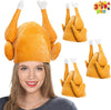 3 PCS Thanksgiving Plush Roasted Turkey Hats