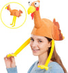 Plush Turkey Gobbler Hat with Long Neck
