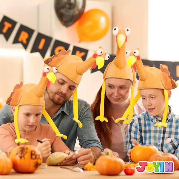 Plush Turkey Gobbler Hat with Long Neck