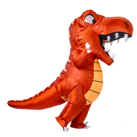 Unisex Red Dinosaur Full Body Inflatable Costume