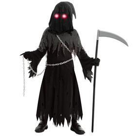 Spooktacular Creations Child Unisex Glowing Eyes Grim Reaper Costume