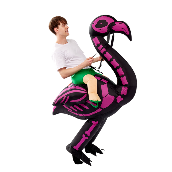 Ride-on Skeleton Flamingo Adult