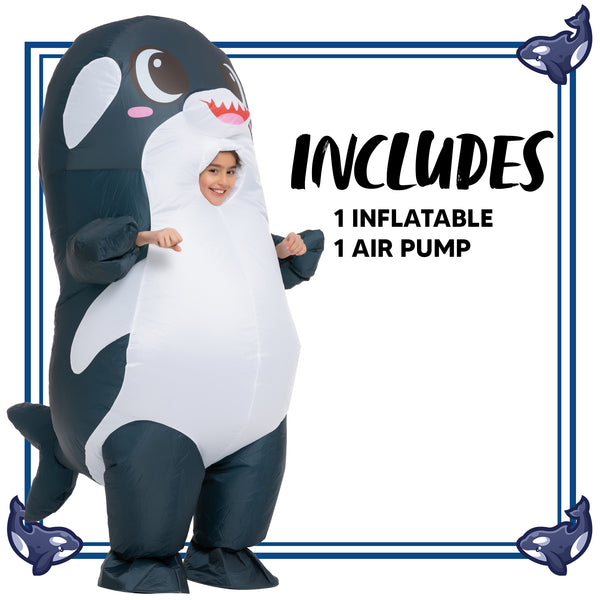 SPOOKTACULAR Full body Orca inflatable costume - Child | Spooktacular ...