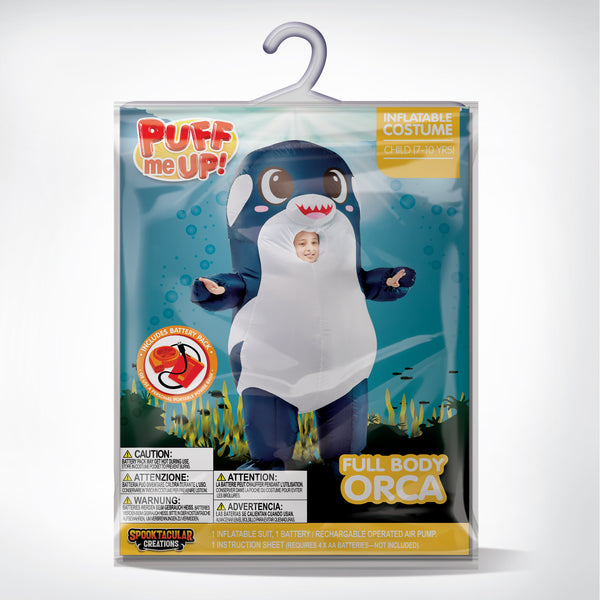 Full body Orca inflatable costume - Child