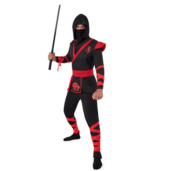 Men Ninja Deluxe Costume for Adult Halloween Dress Up Party