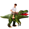 Green Digital Printing T-Rex Inflatable Ride-on Costume