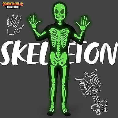 Kids Glow in the Dark Skeleton Costume