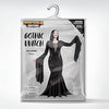 Women Black Gothic Vintage Dress Costume Floor Length Witch Dress
