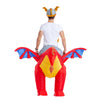 Inflatable Ride-On Fire Dragon Costume - Adult