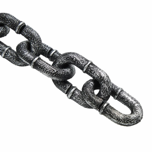 2 Packs Halloween 6ft Plastic Chains Props Fake Chain Chain Link Props for Halloween Party Decoration