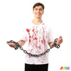 2 Packs Halloween 6ft Plastic Chains Props Fake Chain Chain Link Props for Halloween Party Decoration