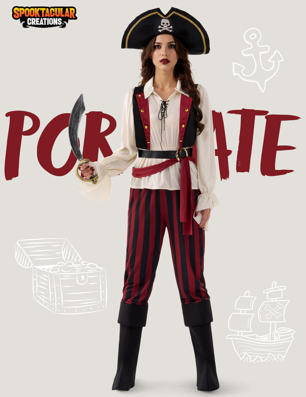 Halloween Pirate Costume Adult Women