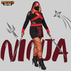 Halloween Ninja Costume Adult with Mask Women's Plus